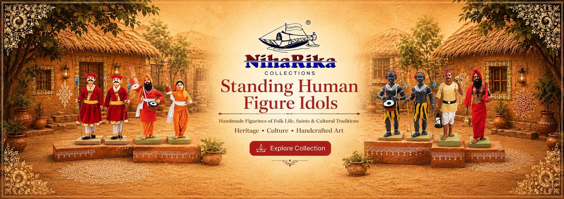 Standing Human Figure Idols