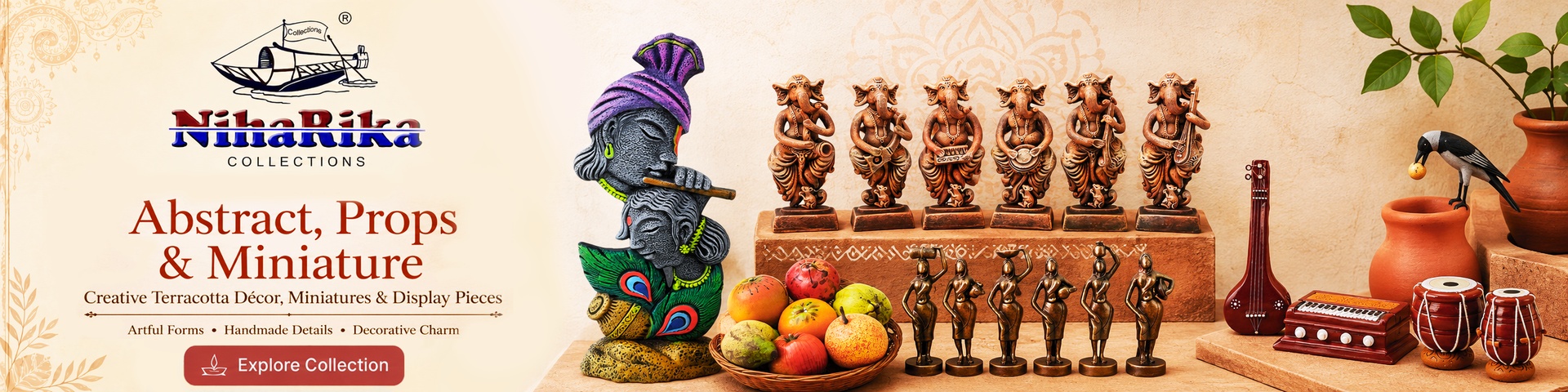 Abstract decorative showpiece