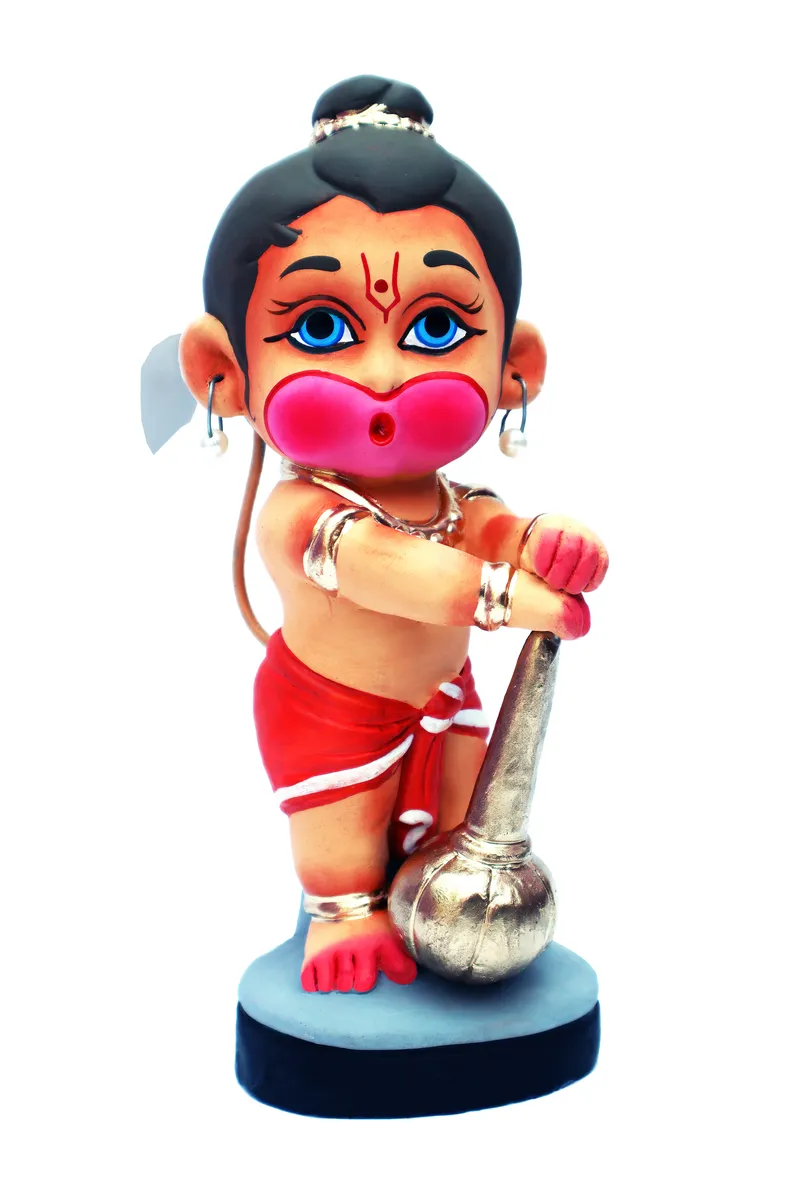Bal Hanuman - Clay Terracotta Idol | Spiritual and Cultural Art