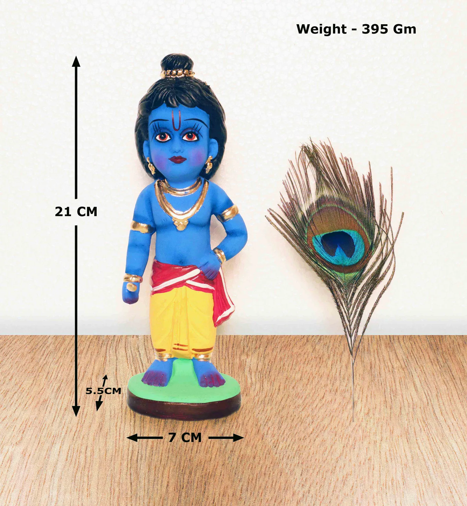 Bal Krishna - Clay Terracotta Idol | Spiritual and Cultural Art