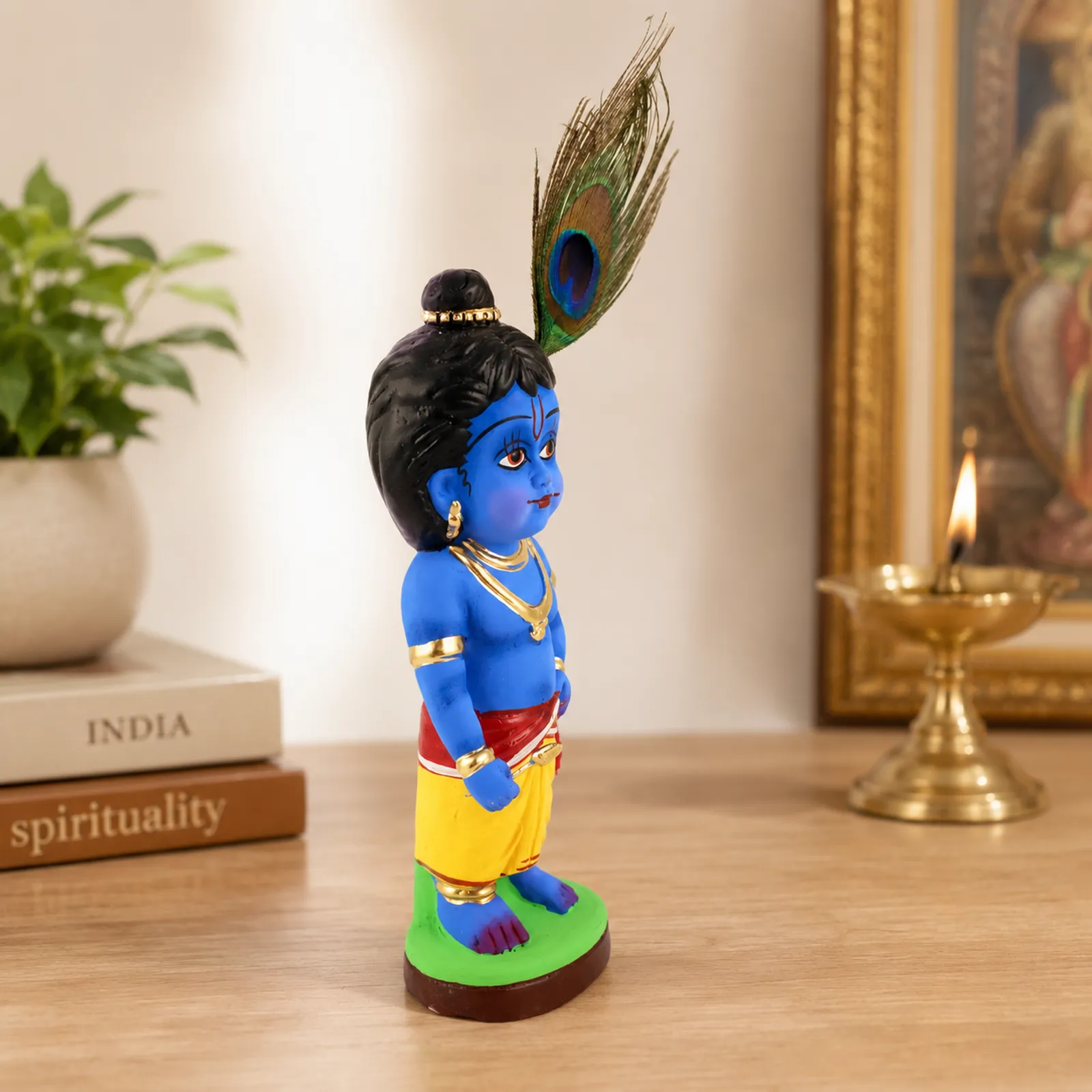 Bal Krishna - Clay Terracotta Idol | Spiritual and Cultural Art