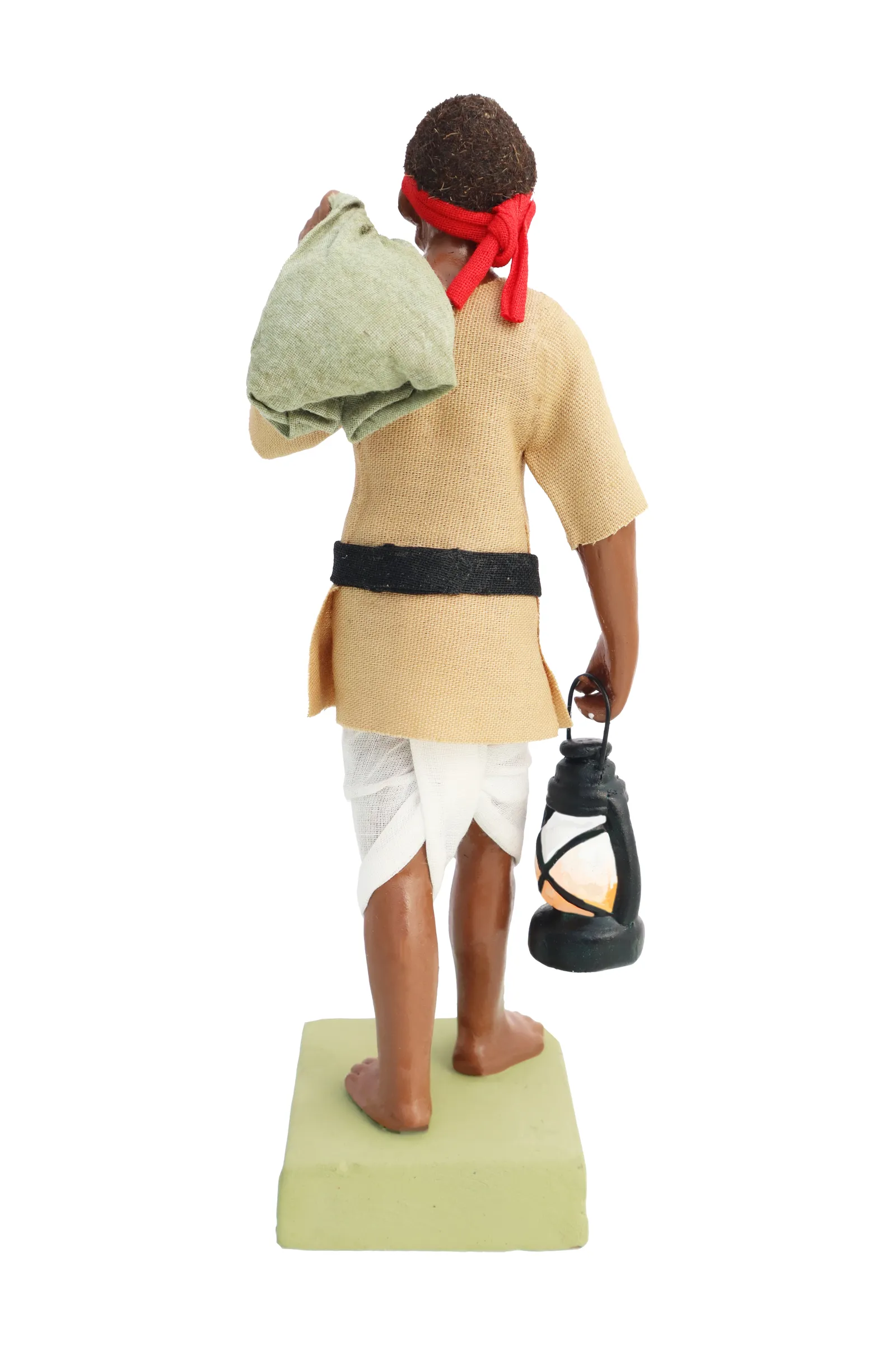 Indian Postman Daakiya | Handmade Terracotta Clay Figurine | Standing Human Figure Idols