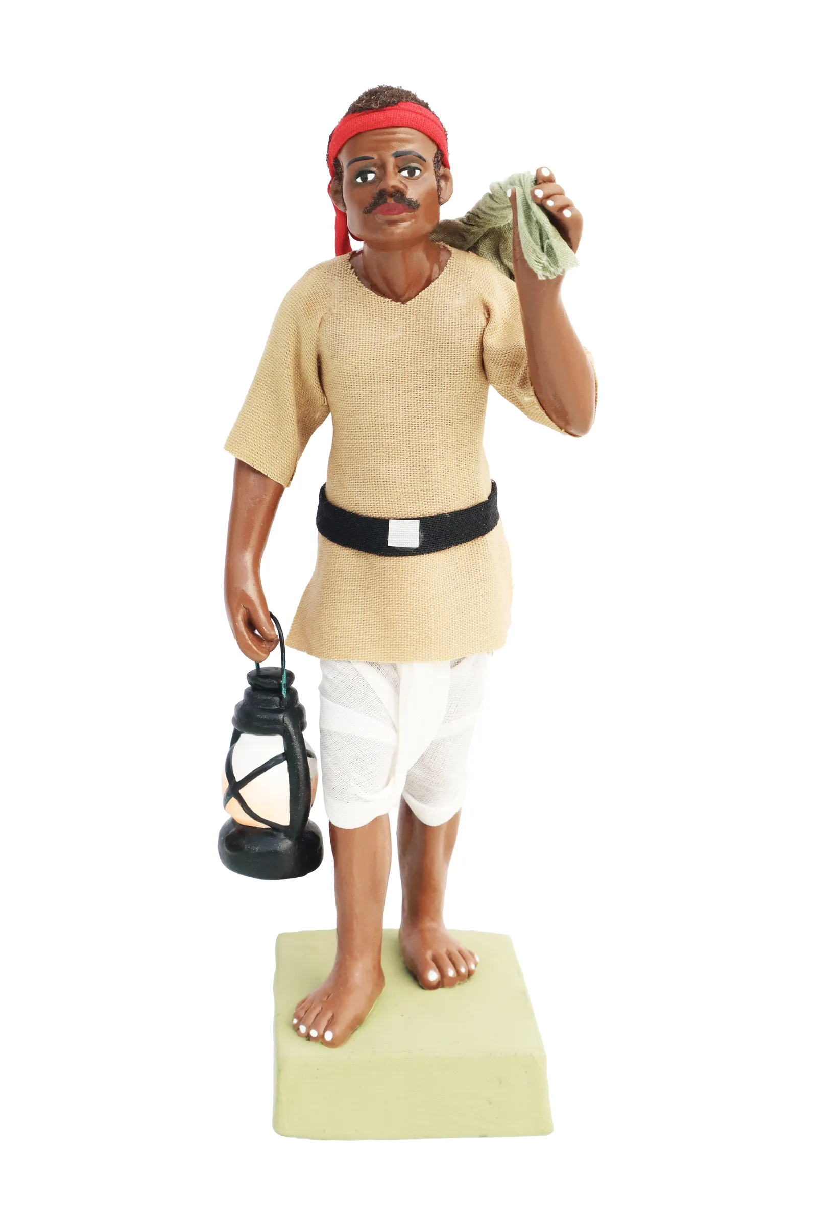Indian Postman Daakiya | Handmade Terracotta Clay Figurine | Standing Human Figure Idols