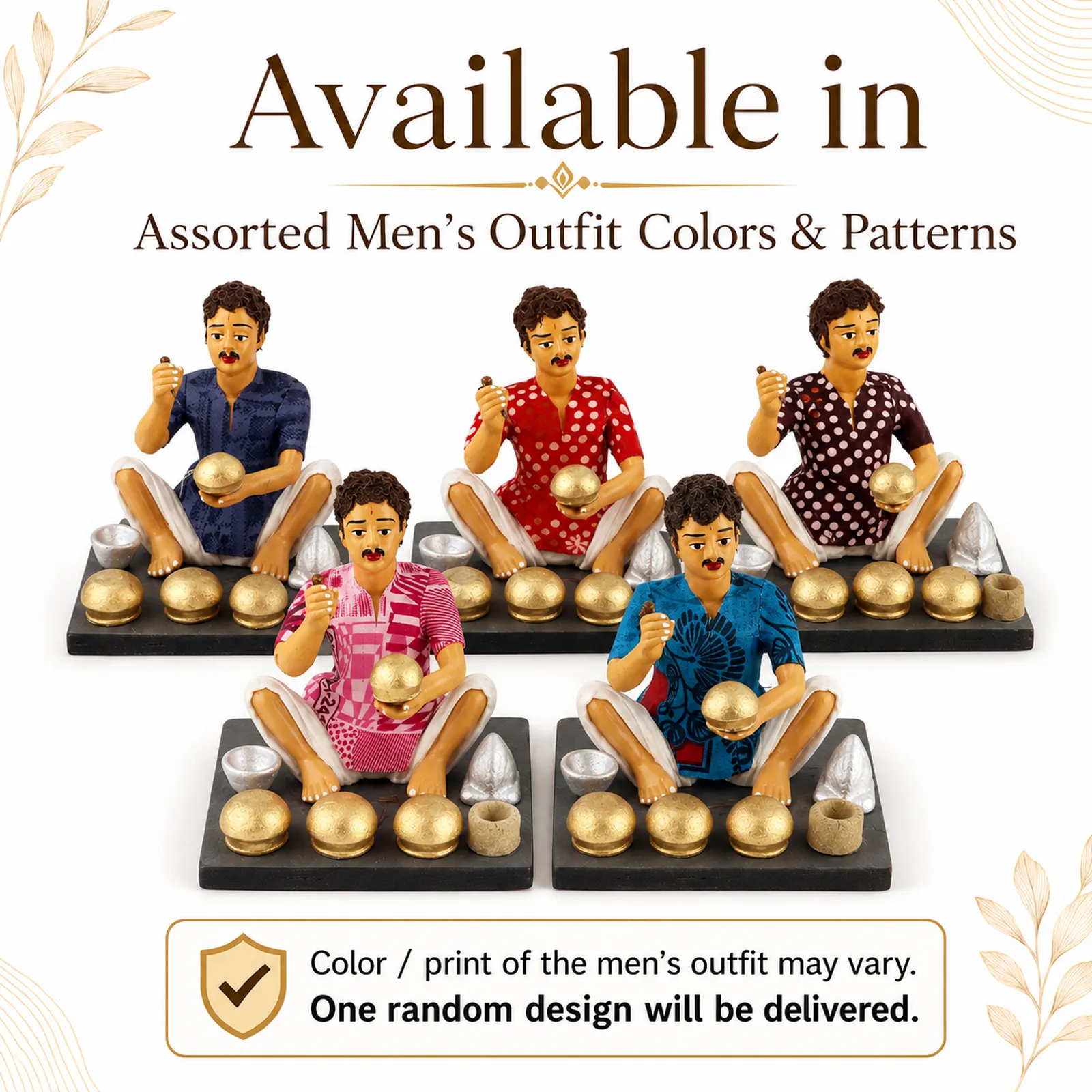 Kitchen Utensils Maker - Handmade Terracotta Clay Figurine | Basic Sitting Human Figure Idol