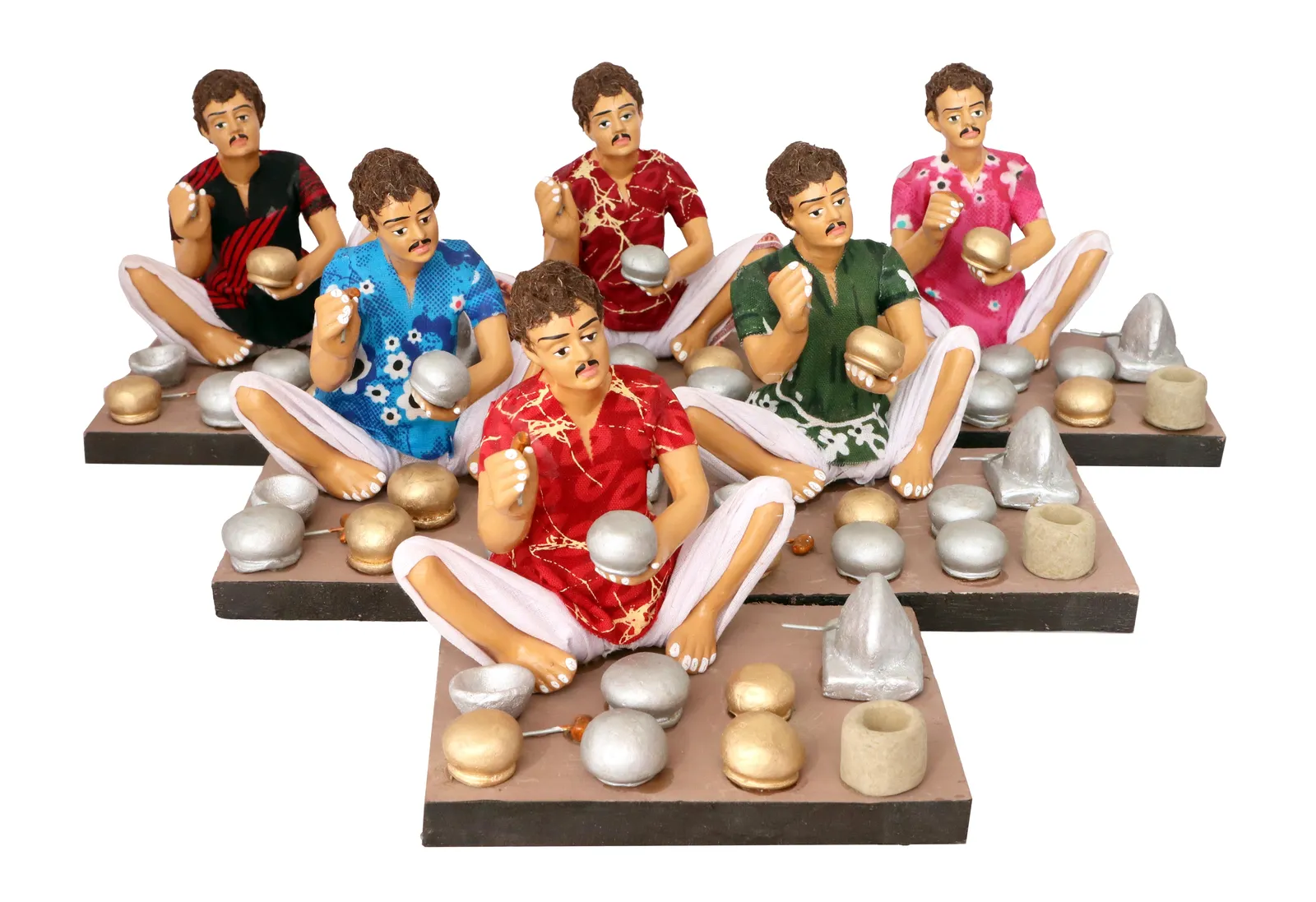 Kitchen Utensils Maker - Handmade Terracotta Clay Figurine | Basic Sitting Human Figure Idol