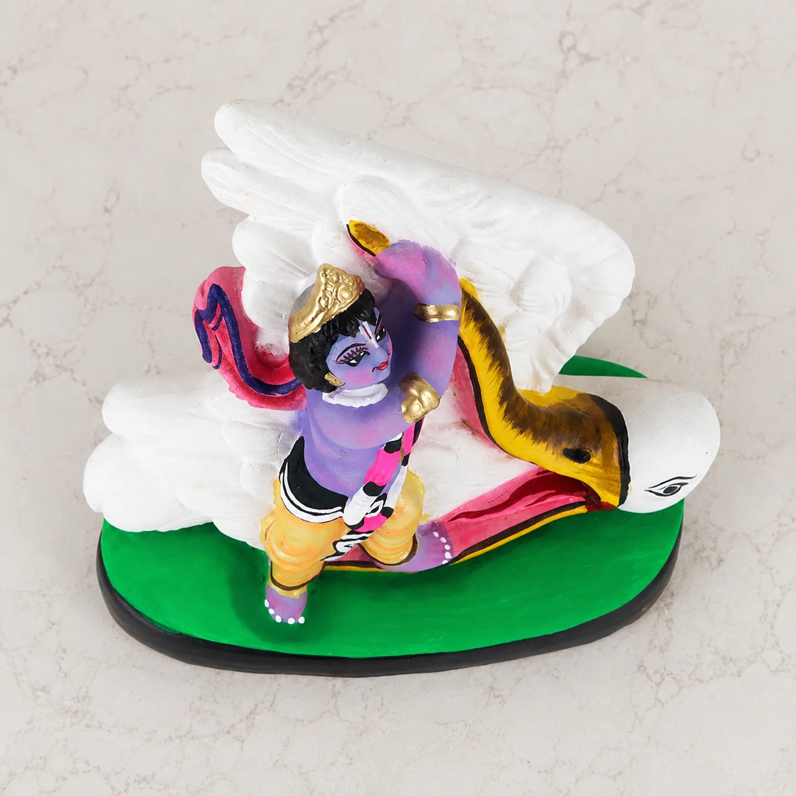 Krishna's Bakasur Vadh - Clay Terracotta Idol | Spiritual and Cultural Art