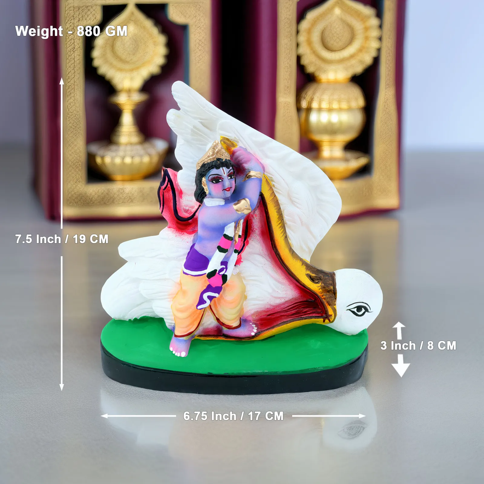 Krishna's Bakasur Vadh - Clay Terracotta Idol | Spiritual and Cultural Art