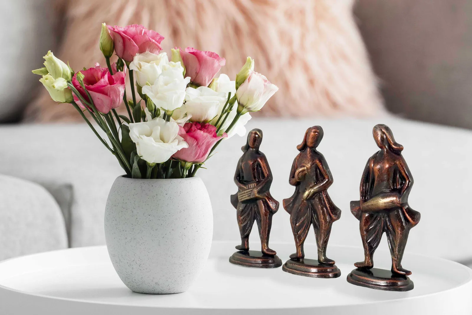 Musical Band - Metallic Bronze | Handmade Terracotta Clay Figurine | Abstract Terracotta Showpieces