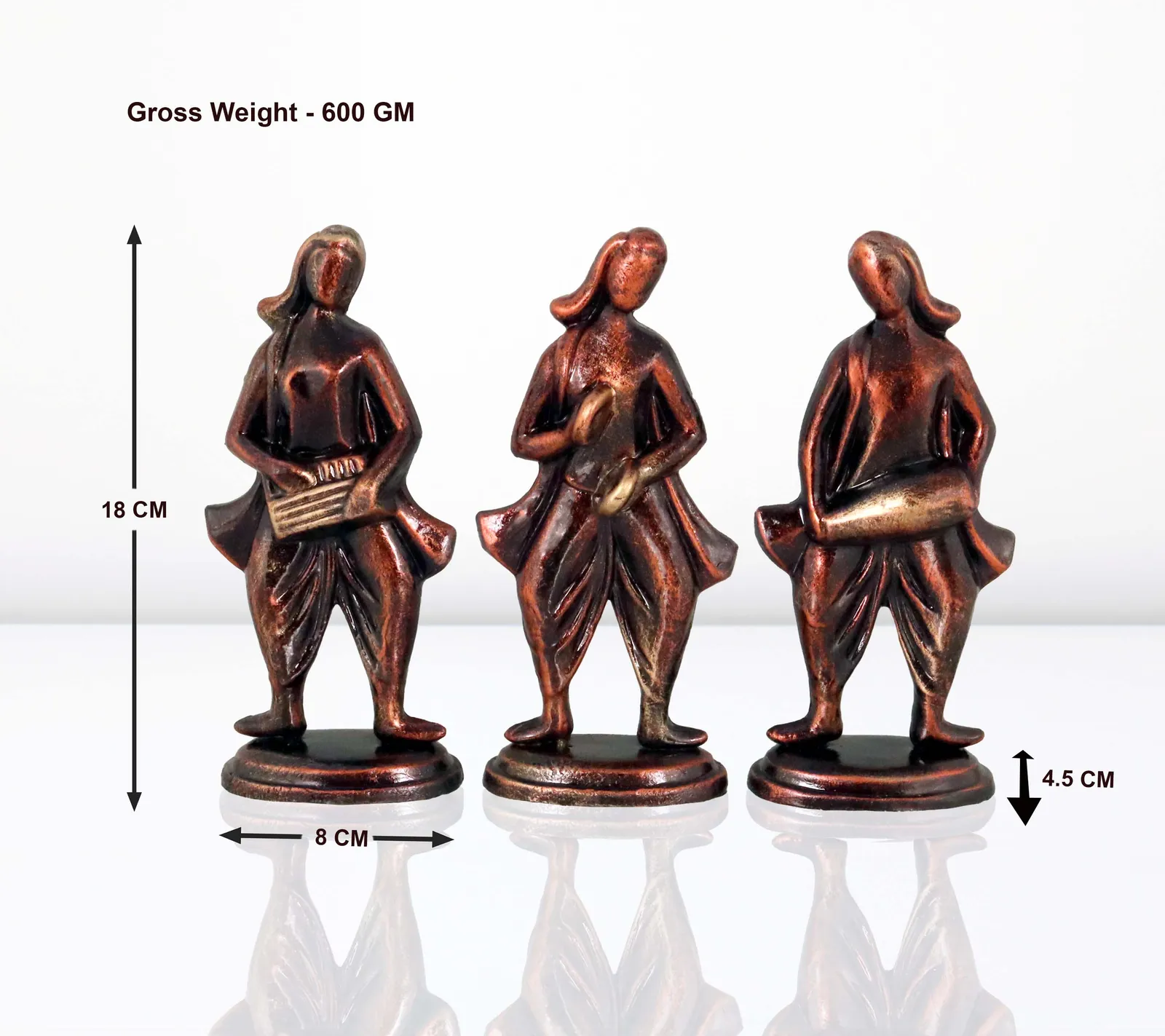 Musical Band - Metallic Bronze | Handmade Terracotta Clay Figurine | Abstract Terracotta Showpieces