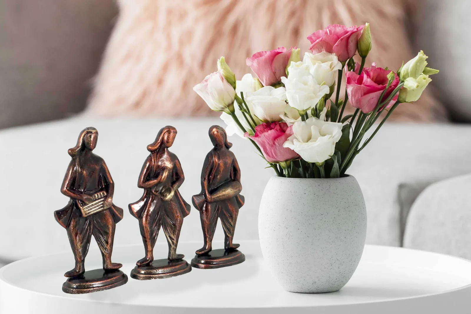 Musical Band - Metallic Bronze | Handmade Terracotta Clay Figurine | Abstract Terracotta Showpieces