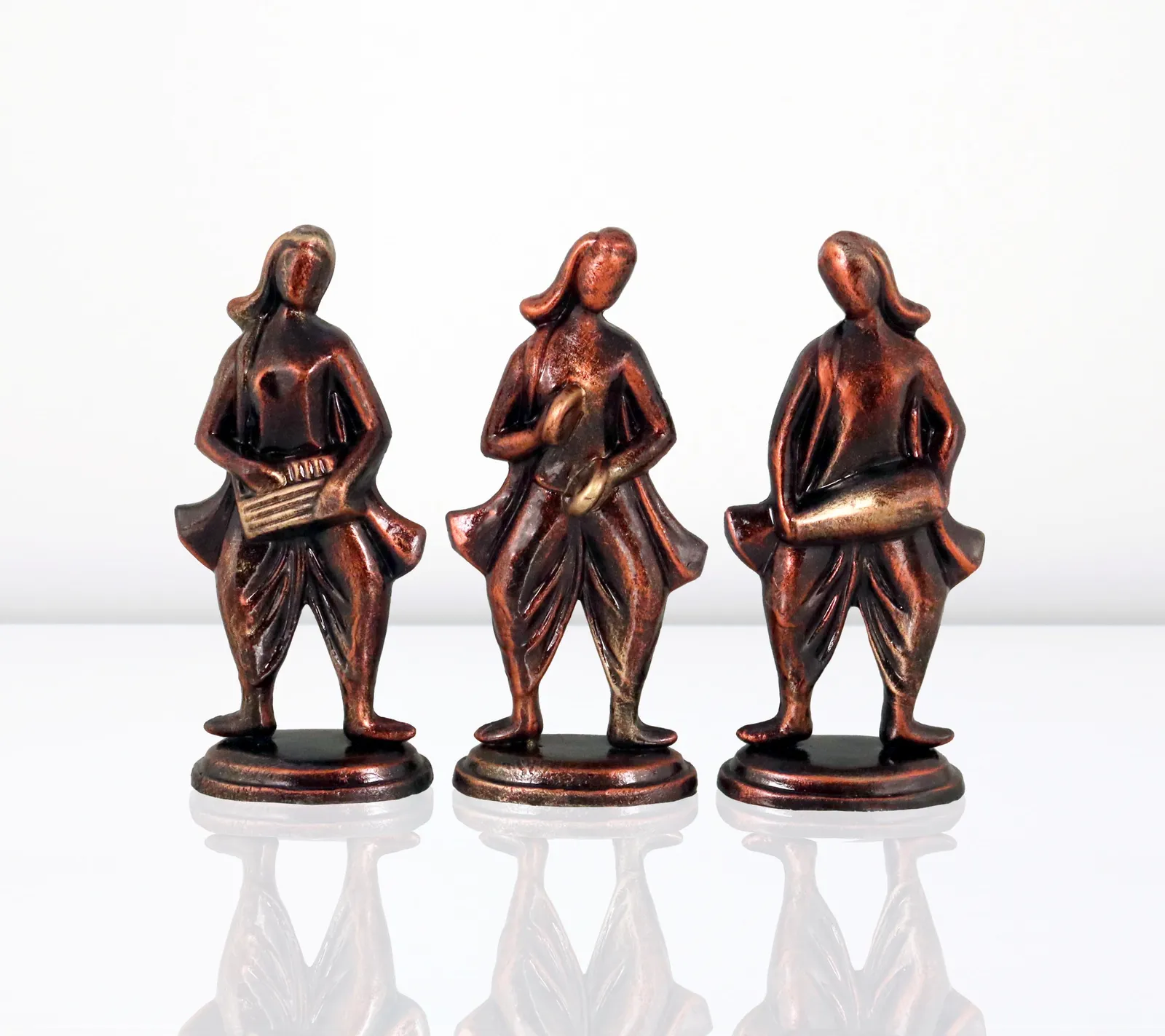Musical Band - Metallic Bronze | Handmade Terracotta Clay Figurine | Abstract Terracotta Showpieces