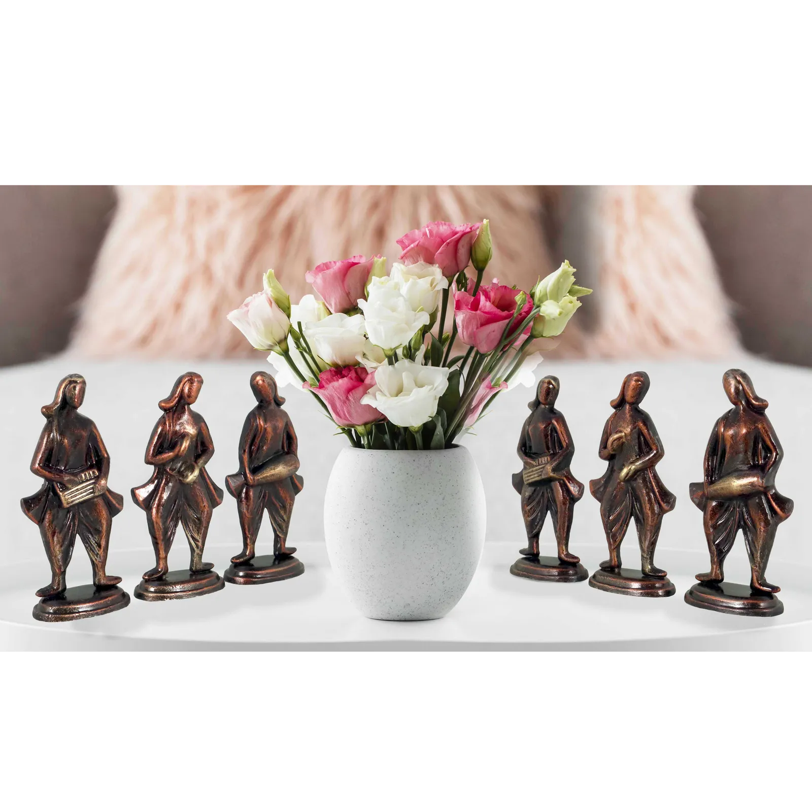 Musical Band - Metallic Bronze | Handmade Terracotta Clay Figurine | Abstract Terracotta Showpieces