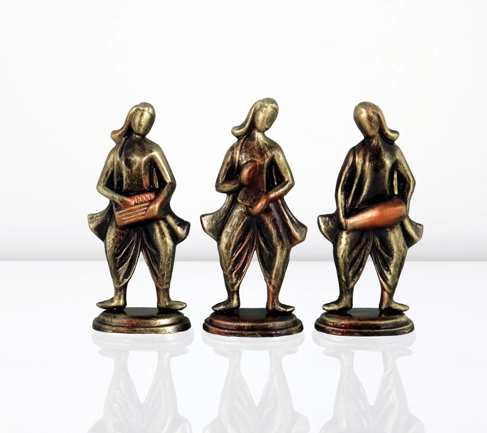 Musical Band - Metallic Golden | Handmade Terracotta Clay Figurine | Abstract Terracotta Showpieces