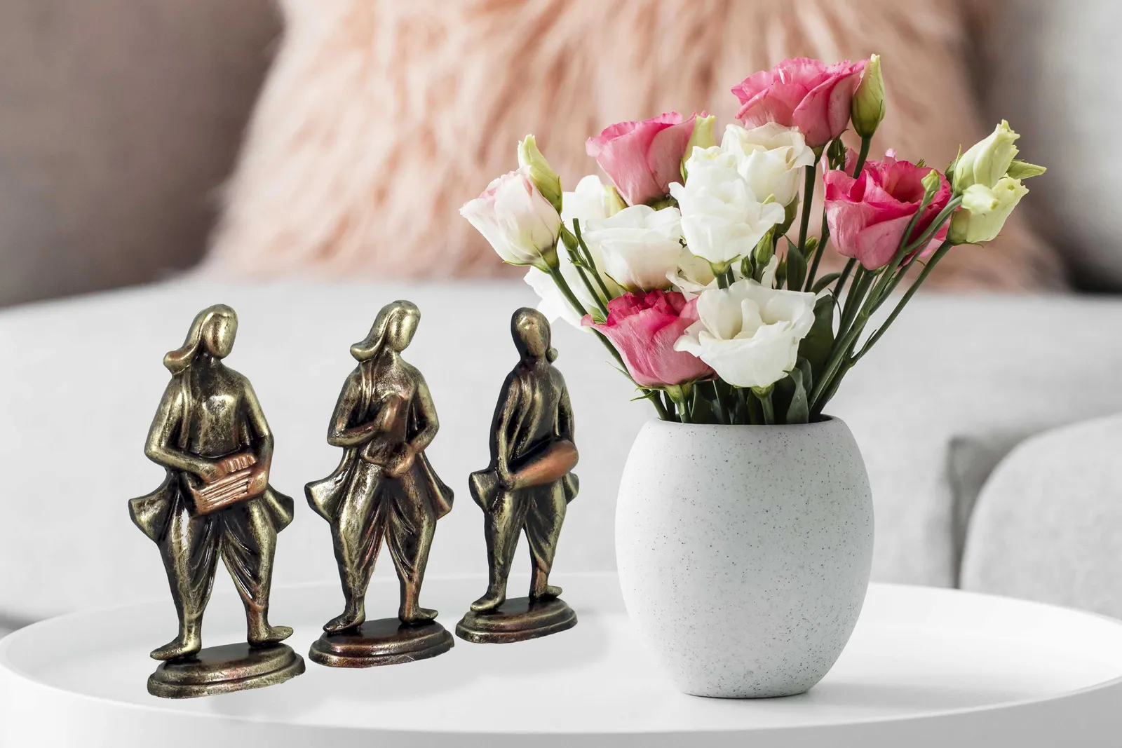 Musical Band - Metallic Golden | Handmade Terracotta Clay Figurine | Abstract Terracotta Showpieces