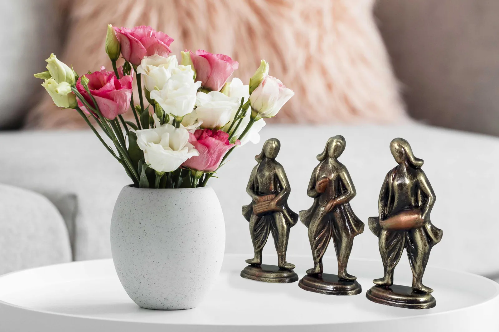 Musical Band - Metallic Golden | Handmade Terracotta Clay Figurine | Abstract Terracotta Showpieces