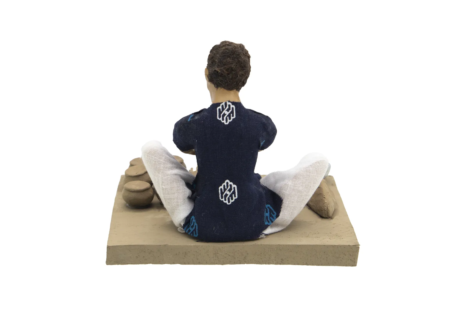 Potter - Handmade Terracotta Clay Figurine | Basic Sitting Human Figure Idol