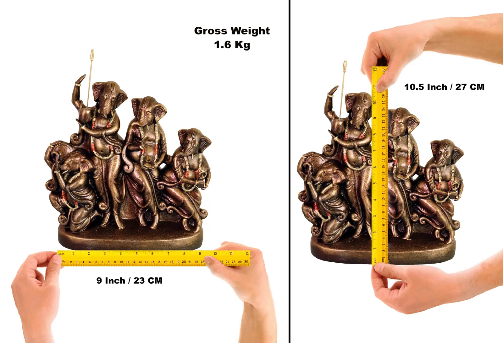 Quartet Musical Lord Ganesha | Handmade Terracotta Clay Figurine | Abstract Terracotta Showpieces