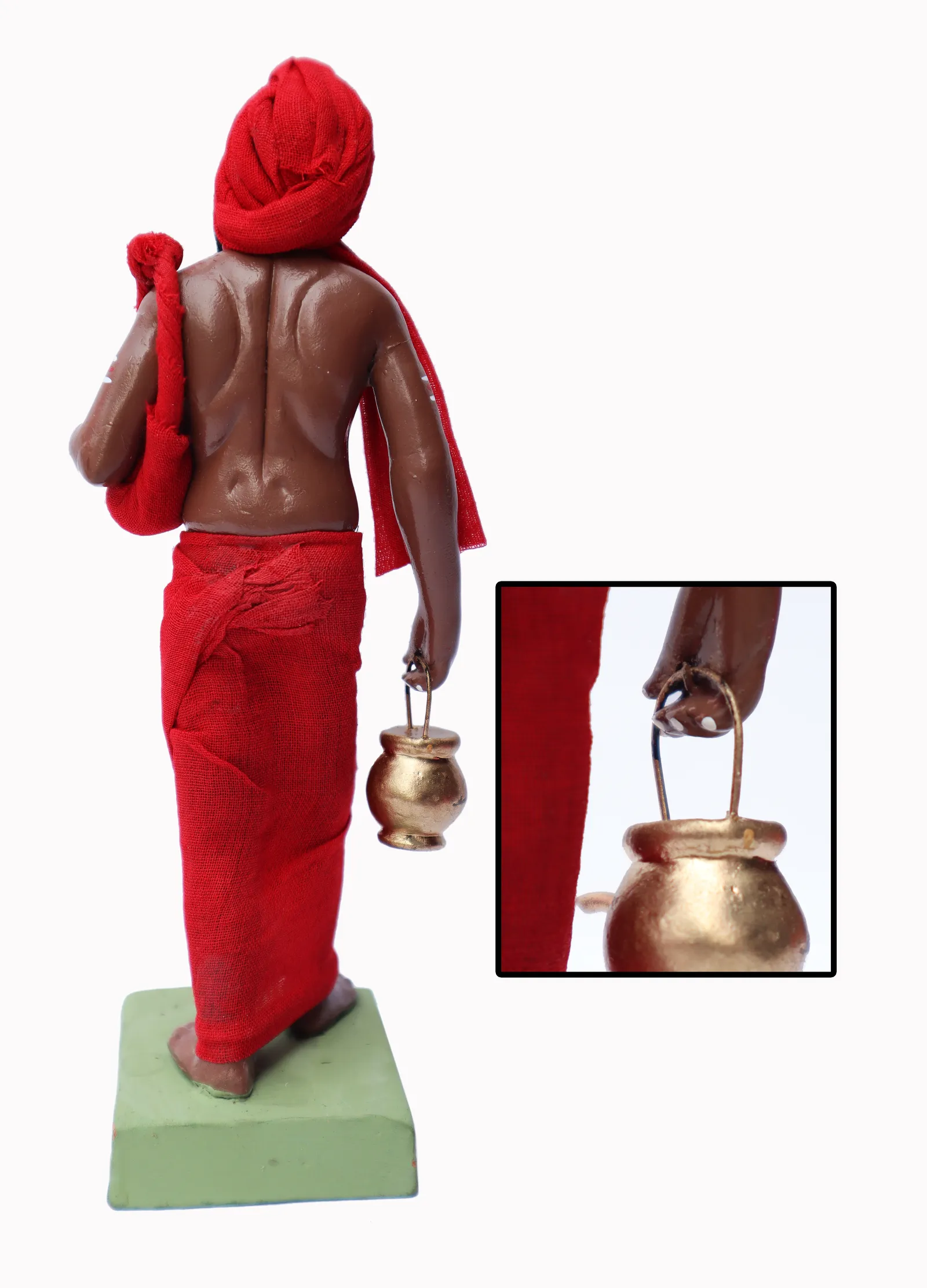 Sanyasi - Tantrik | Handmade Terracotta Clay Figurine | Standing Human Figure Idols